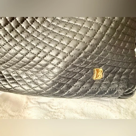 Bally Black Quilted Tote Bag with Gold Accents - Picture 3 of 12